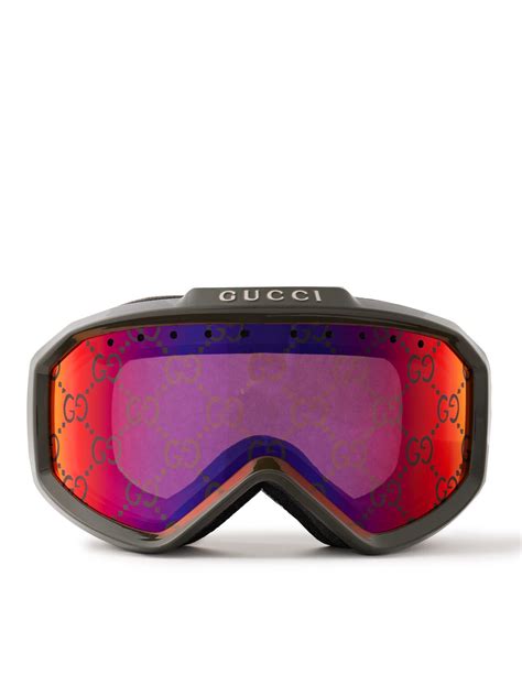 gucci skibrille|gucci mirrored goggles.